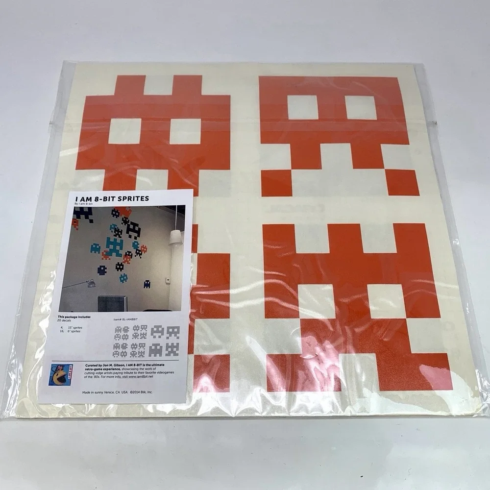Blik Retro Gaming I am 8-Bit Sprite Wall Decals Set of 20, 15